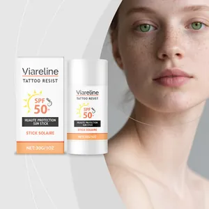 Viareline SPF 50+ αντηλιακό στικ προστασίας τατουάζ για αδιάβροχη φροντίδα δέρματος