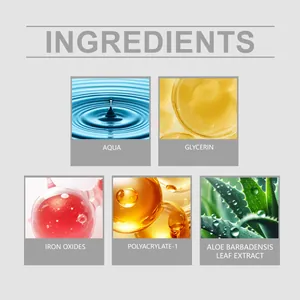 Natural ingredients for tattoo concealer patch: Aqua, Glycerin, and Aloe Vera Extract