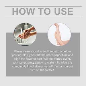 Detailed instruction guide for applying breathable tattoo cover-up stickers effectively