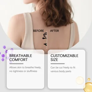 Vergelijking die de effectiviteit toont van een ademende en waterdichte tattoo concealer patch