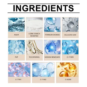 Lista de ingredientes del bolígrafo de tatuaje temporal con purpurina natural