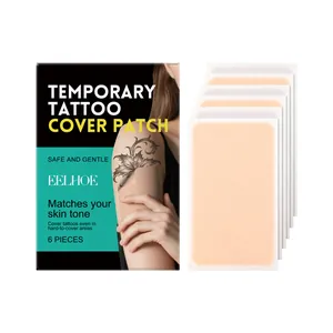 EELHOE 6 Stuks Tattoo Cover Up Stickers Waterdicht Ademend Huidskleur Concealer Patch Voor Littekens Moedervlekken Lichaam Make-up