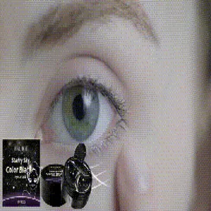 Primer plano de la mascarilla de ojos EELHOE Starry Sky Color Black hidratante y nutritiva.