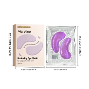 Guide des tailles pour masques yeux Viareline avec dimensions en CM et POUCES