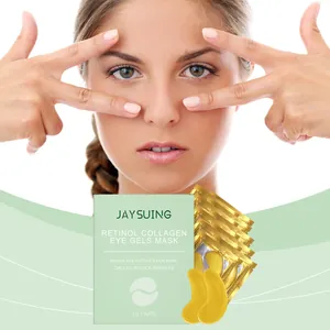 Λεπτομέρεια μάσκας ματιών κολλαγόνου Jaysuing και χρυσά επιθέματα γέλης ματιών
