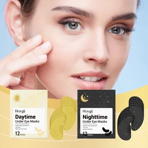 Set de parches para ojos Hoygi día y noche para ojeras y arrugas, caja de 24 piezas