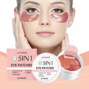 Five In One Collagen Eye Patches Hyaluronic Acid Niacinamide Gel Eye Mask Moisturizing Brightening For Dark Circles And Fine Lines