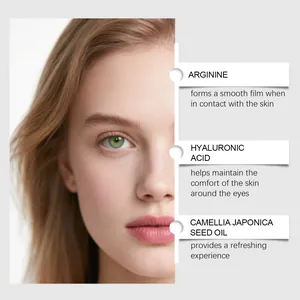 Gráfico detallado que muestra los ingredientes de la mascarilla de colágeno marino
