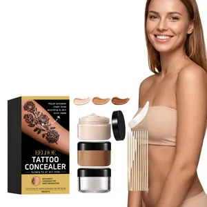 Επαγγελματικό Σετ Concealer Τατουάζ Αδιάβροχο Ανθεκτικό στον Ιδρώτα Μεγάλης Διάρκειας Ενυδατικό Μακιγιάζ Σώματος Προσώπου Μείξη Δύο Χρωμάτων Κάλυψη Φιλικό προς το Δέρμα