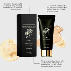 Detail van hydraterende lichaamsconcealer met waterdichte en veegvaste eigenschappen