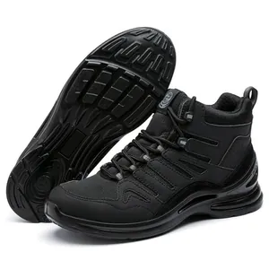 Steel Toe Safety Shoes Men Women 10kV Insulated Puncture Proof High Top Breathable Work Boots Construction Protection Footwear