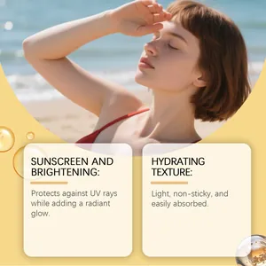Detail of body sunscreen oil showing sun protection and hydrating texture for skin.