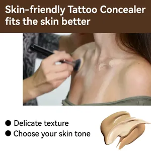 Gros plan de crème correctrice de tatouage imperméable pour une couverture parfaite