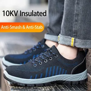 Zapatos de seguridad aislados 10KV para hombre con protección contra impactos y clavos