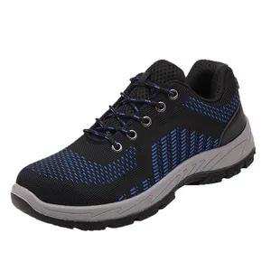 Zapatos de seguridad aislados 10kV transpirables para hombre, con anti-perforación dura