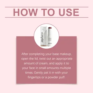 Complete usage guide for zephoco Deep Merlot blush stick with application steps