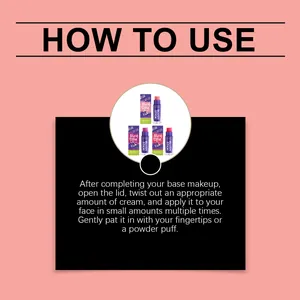 Instructional guide for using the zephoco moisturizing cream blush stick