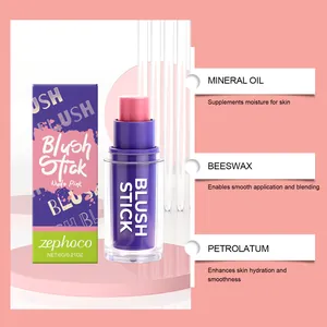 Key ingredient highlights of Zephoco Nude Pink Blush Stick for a smooth blending