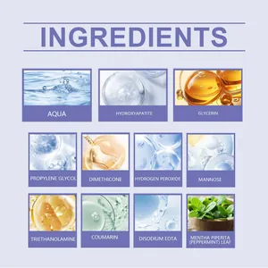 Detailed overview of key ingredients for professional teeth whitening and oral care strips