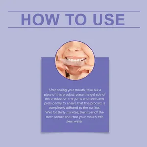 Detailed step-by-step guide on how to use oral care tooth whitening strips correctly