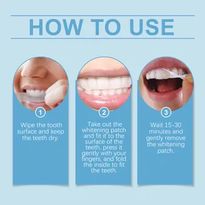 Step-by-step instructions on how to use teeth whitening patches for dental care