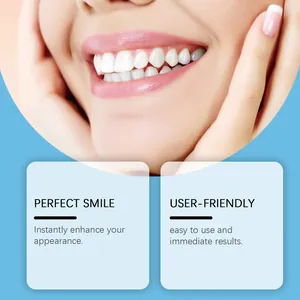Macro detail of perfect smile showing natural results of teeth modification kit.