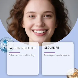 Effective teeth whitening strips providing a brighter smile with a comfortable secure fit.