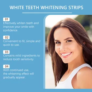 Professional teeth whitening strips with mild ingredients for a brighter and confident smile