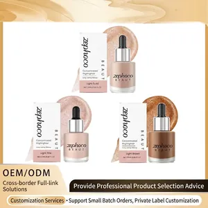 Zephoco Συμπυκνωμένο Υγρό Highlighter για Πρόσωπο και Σώμα Ακτινοβόλα Λάμψη Μεγάλης Διάρκειας Ενυδατικό Στερεοσκοπικό Μακιγιάζ