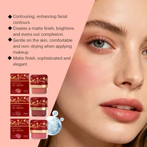 Detailed view showing professional matte blush finish and vintage floral jar shades