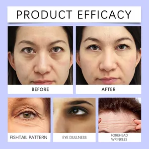 Eficacia de la mascarilla para ojos con resultados antes y después en arrugas y ojeras