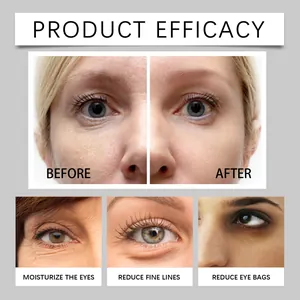Eficacia de la mascarilla para ojos con resultados antes y después para arrugas