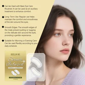 Detalle de los parches de microagujas EELHOE para ojeras y bolsas hinchadas en los ojos