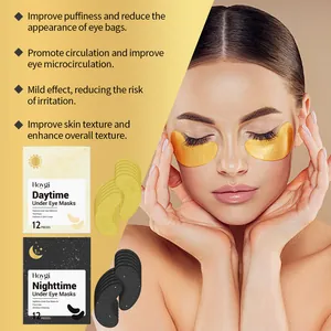 Set HOYGI de mascarillas para ojos de día y noche para ojeras y bolsas en los ojos