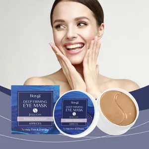 Mascarilla Reafirmante para Ojos HOYGI con Extracto de Beta-Glucano y Reishi Hidratante Parches para Ojos 60 Piezas Cuidado de Ojos Mujer
