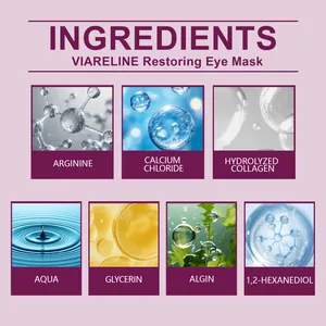 Bestandteile der VIARELINE Restoring Augenmaske mit Kollagen und Nährstoffen im Detail