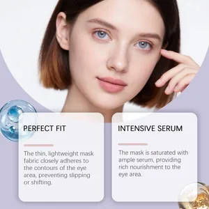 Detaillierte Ansicht der Kollagen-Augenmaske mit intensivem Serum und perfektem Sitz