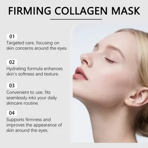 Primer plano de una mujer que muestra los beneficios reafirmantes de las mascarillas de colágeno