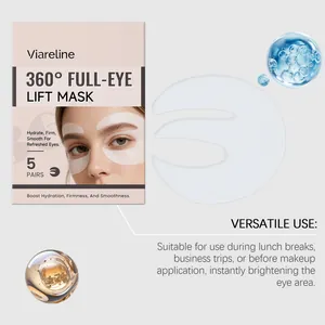 Primer plano de la mascarilla elevadora de ojos Viareline 360 con vitamina C