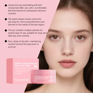 Viareline mascarilla ojos colágeno y niacinamida 60 parches para el cuidado hidratante