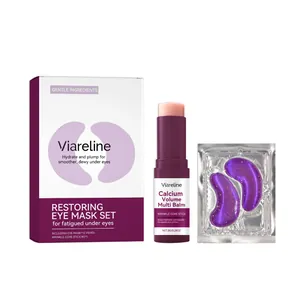 Viareline Regenerierendes Augenmasken-Set mit Calcium Multi-Balsam für hydratisierte Augen