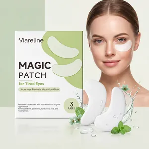 VIARELINE Hydratisierende Augenmaske Magic Patch Mit Hyaluronsäure Niacinamid Panthenol Für Aufhellung Beruhigende Hautpflege Set