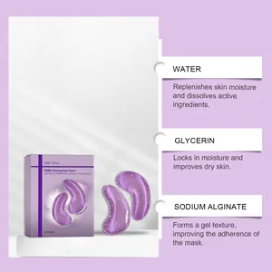 Detailed info view of PDRN Glowing Eye Patches with key moisturizing ingredients list