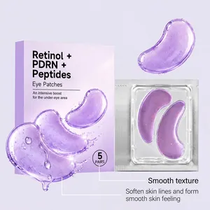 Retinol und Peptide feuchtigkeitsspendende Augenpads zur Glättung der Augenpartie