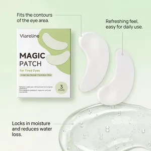 Detailansicht der Viareliant Magic Patch Augenmasken mit feuchtigkeitsspendendem Gel-Effekt