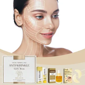 Set completo EELHOE antiarrugas con suero, crema y mascarillas para ojos para firmeza.