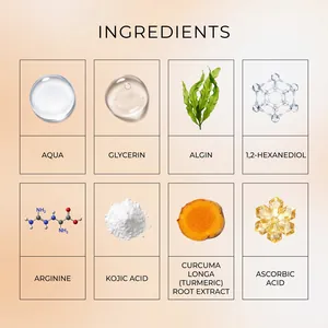 Liste détaillée des ingrédients scientifiques pour le masque aux yeux au curcuma