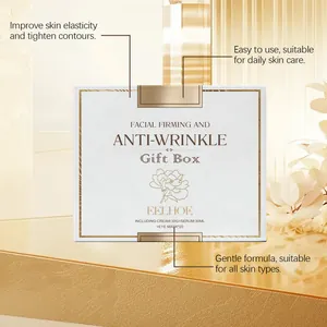 Primer plano del set de regalo EELHOE antiarrugas con especificaciones del producto