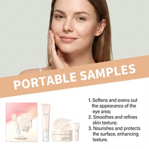 Set reafirmante para el contorno de ojos con muestras para una textura de piel suave