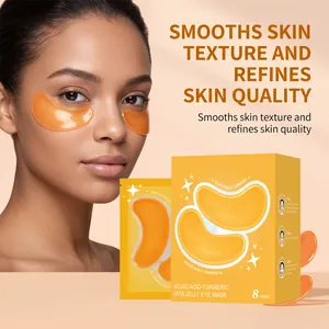 Détail du masque pour les yeux Kojic Acid Turmeric Vita Jelly sur le modèle